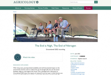 Agricology End of Nitrogen Article