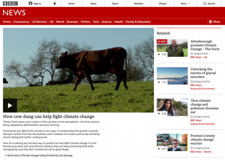 BBC Video: How Cow Dung can help Climate Change