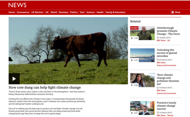 BBC Video: How Cow Dung can help Climate Change