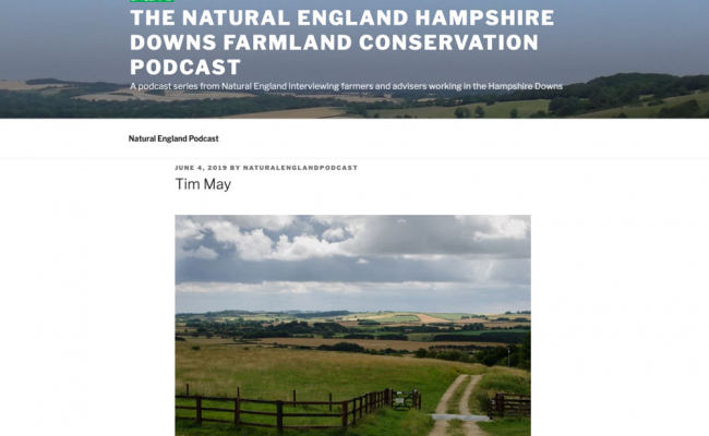 Tim May on the Natural England Podcast